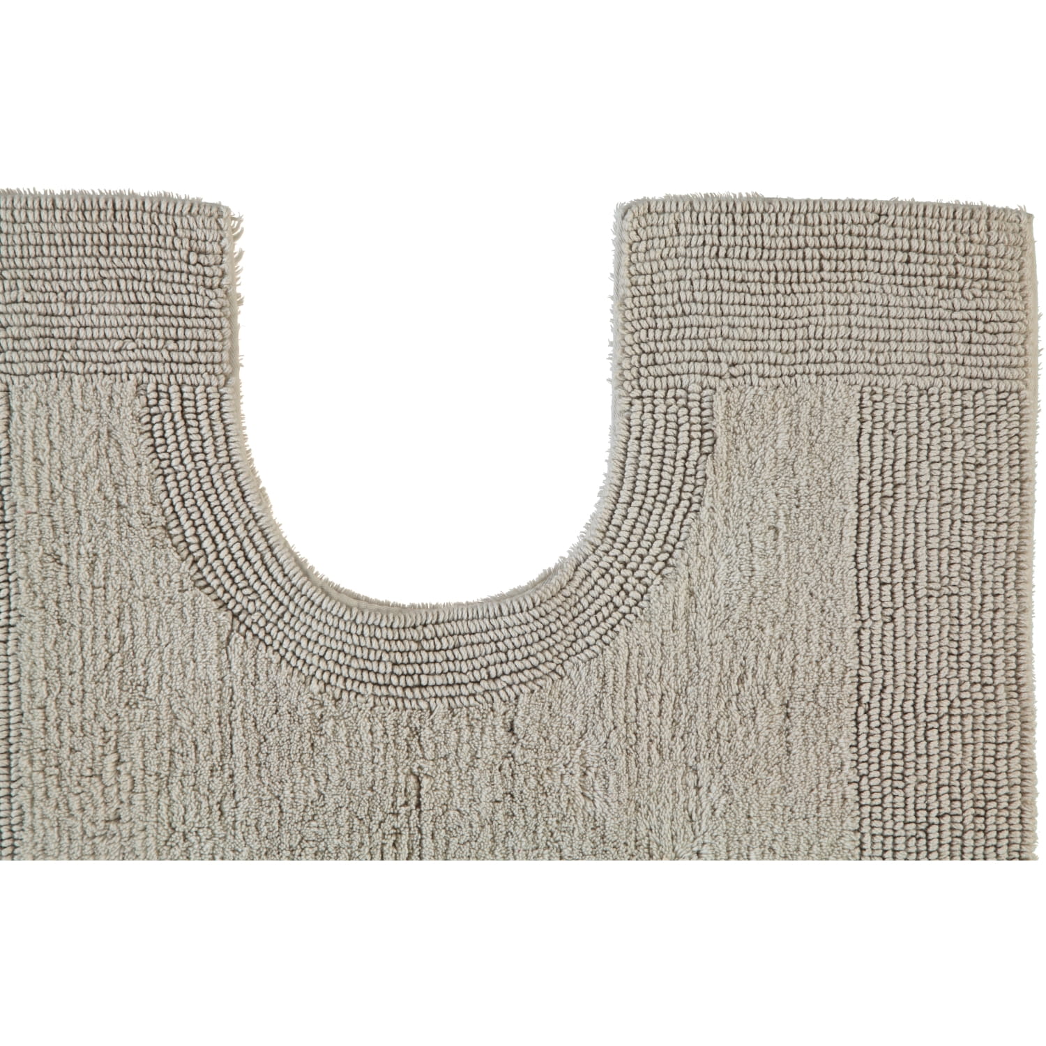 Rhomtuft - Badteppiche Prestige - Farbe: stone - 320 - Toilettenvorlage mit Ausschnitt 60x60 cm