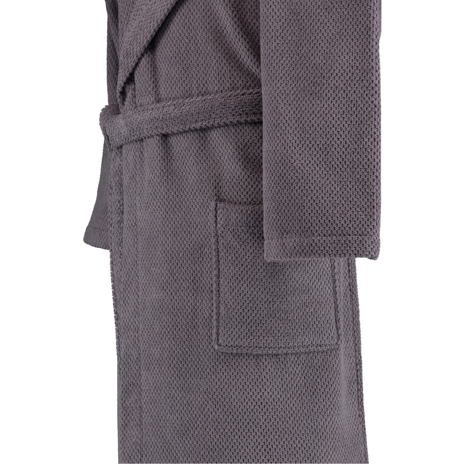 Rhomtuft - Bademantel Baronesse unisex - Farbe: zinn - 02 - M