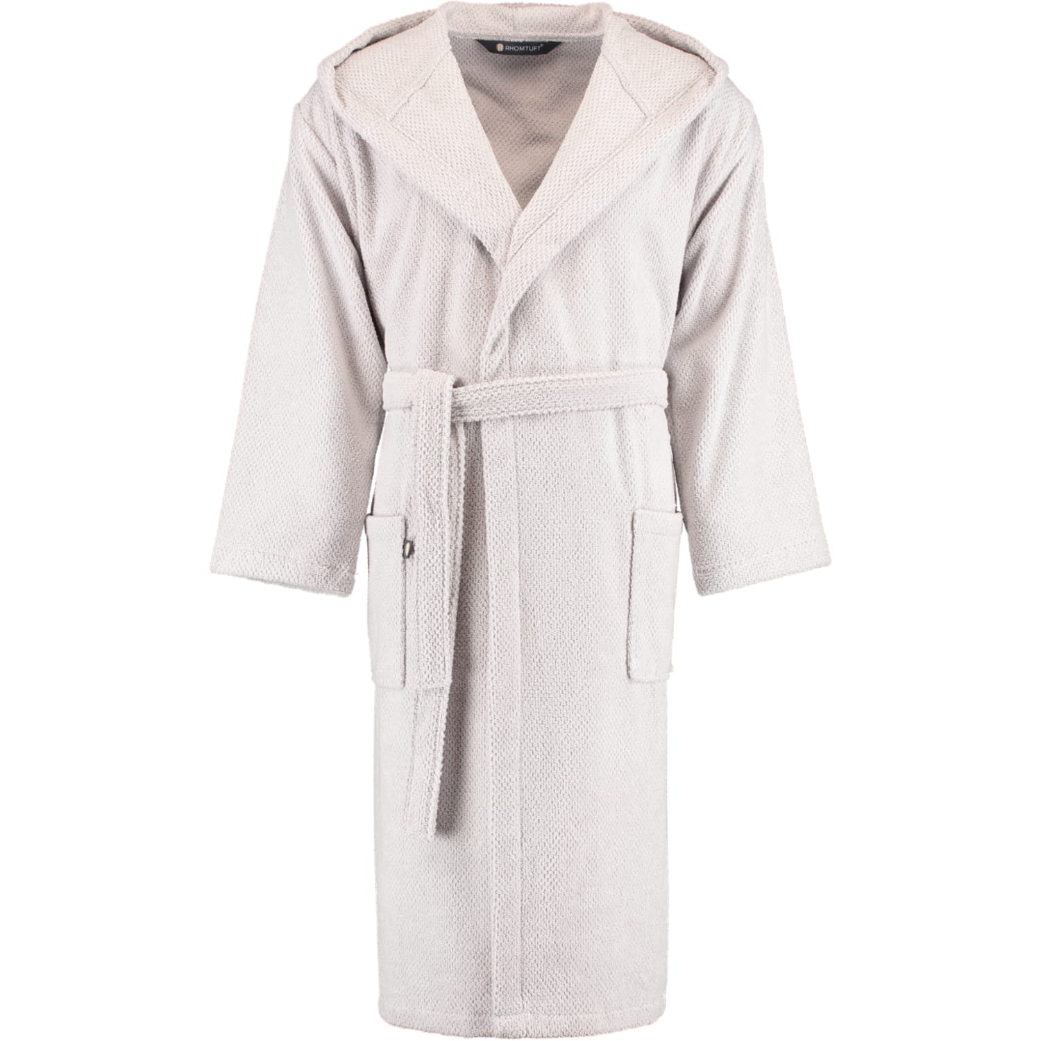 Rhomtuft RHOMTUFT Bademäntel unisex Kapuze Baronesse perlgrau - 11