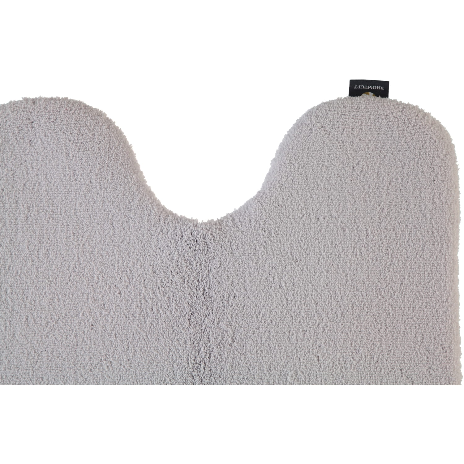 Rhomtuft - Badteppiche Aspect - Farbe: perlgrau - 11 - Toilettenvorlage mit Ausschnitt 55x60 cm