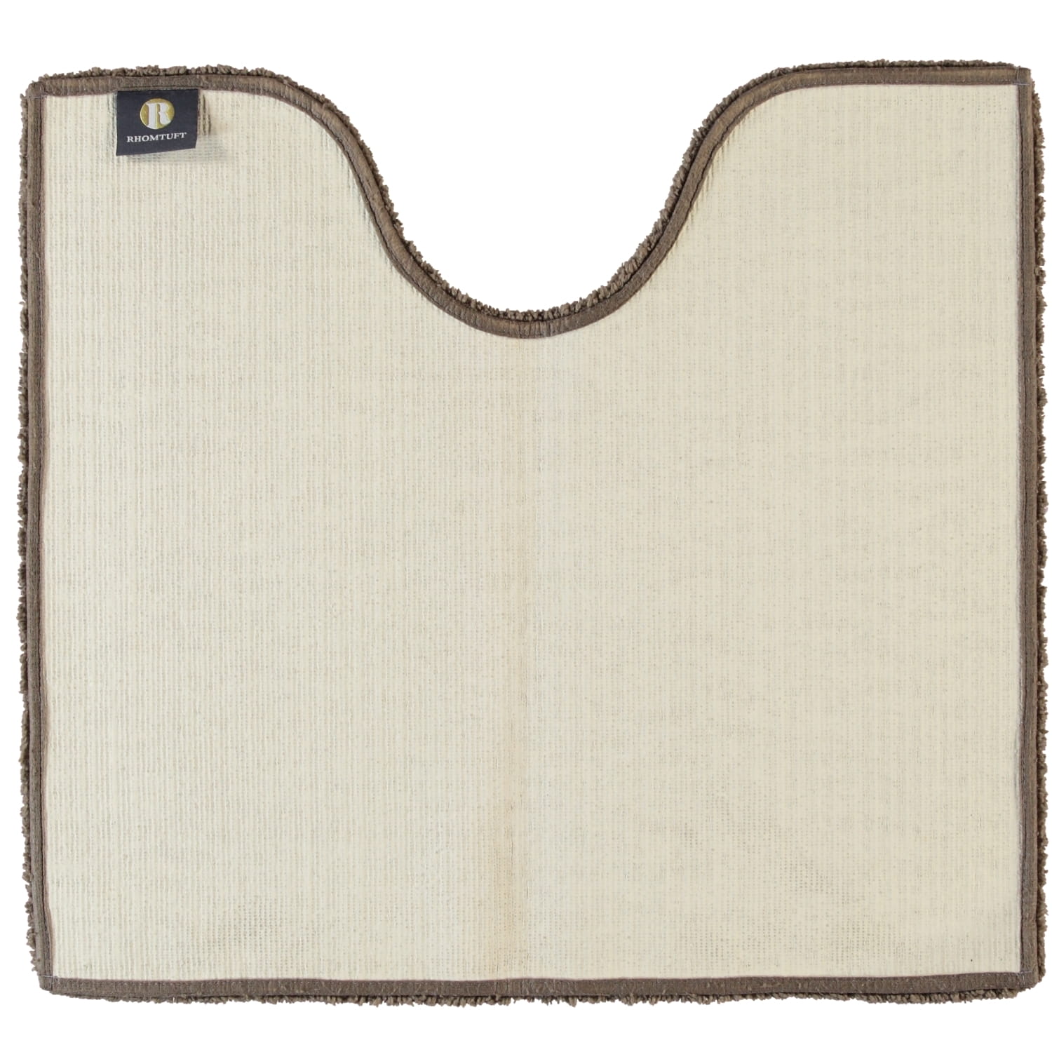 Rhomtuft - Badteppiche Square - Farbe: taupe - 58 - Toilettenvorlage mit Ausschnitt 55x60 cm