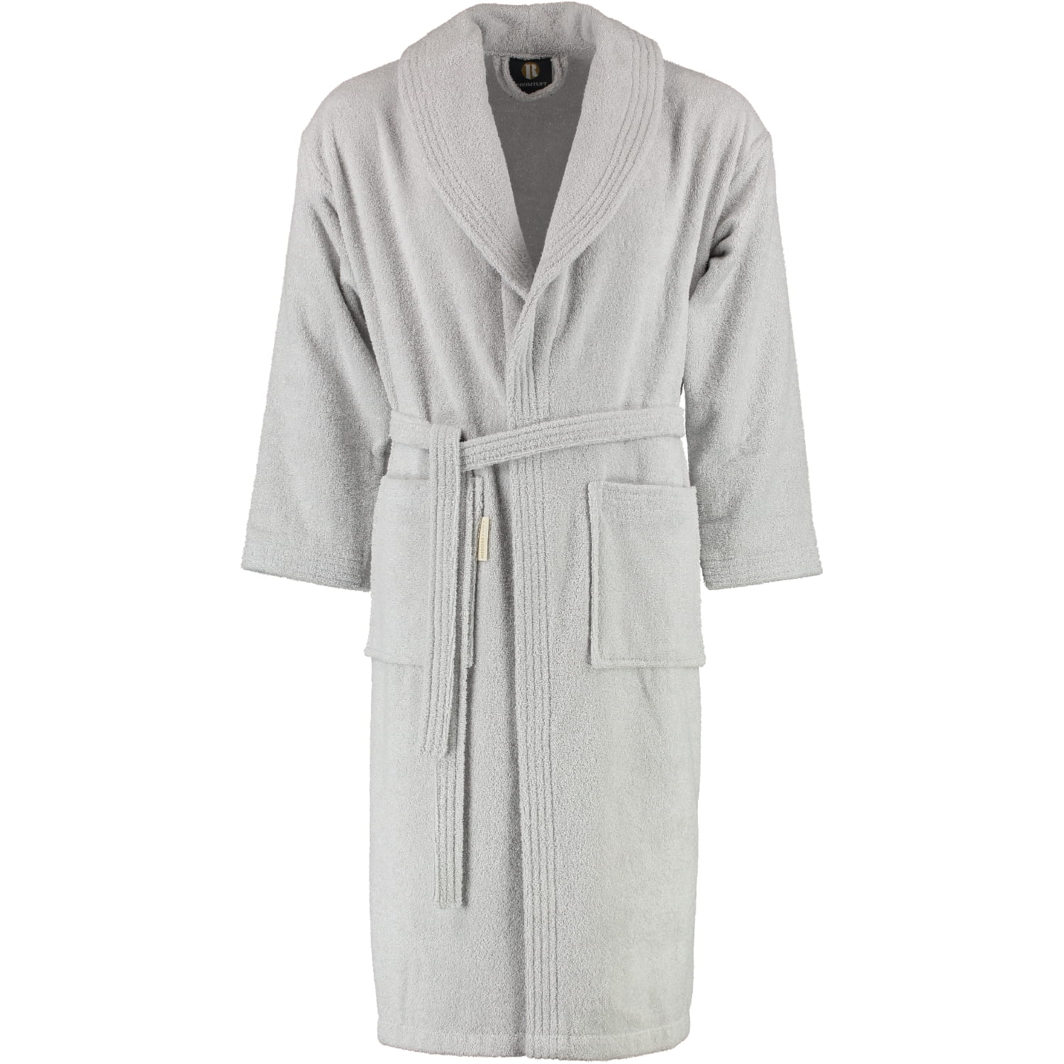 Rhomtuft RHOMTUFT Bademäntel unisex Schalkragen Sir & Lady perlgrau - 11
