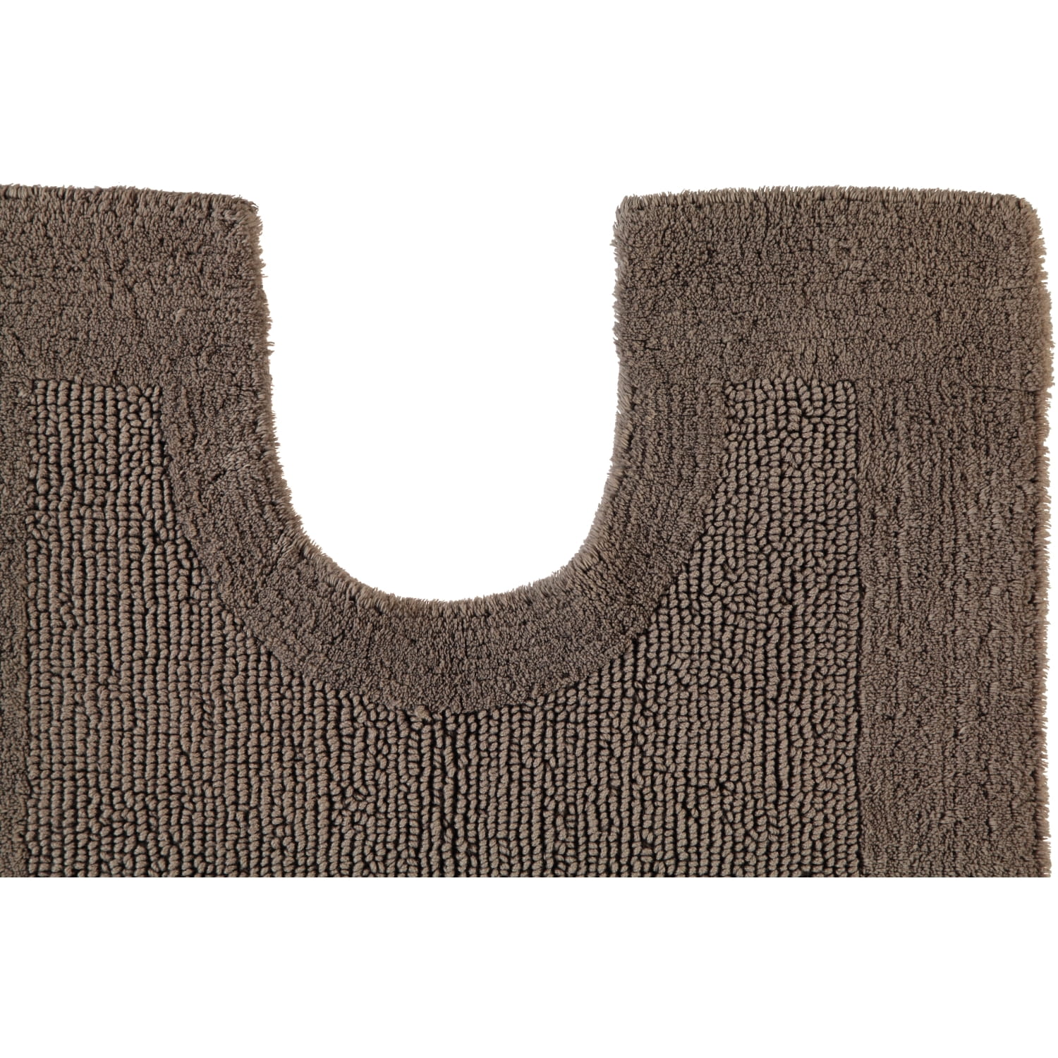 Rhomtuft - Badteppiche Prestige - Farbe: taupe - 58 - Toilettenvorlage mit Ausschnitt 60x60 cm