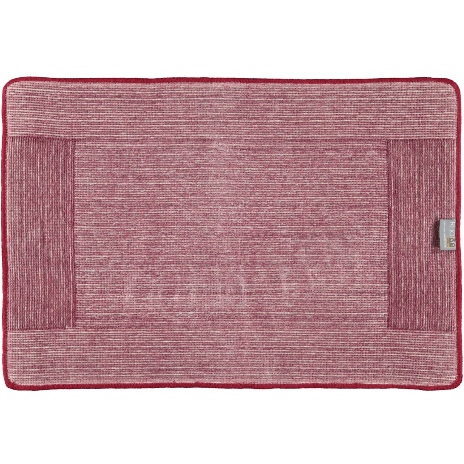 Rhomtuft RHOMY - Badteppich Versailles 255 - Farbe: bordeauxrot/lurex - 407 - 60x90 cm