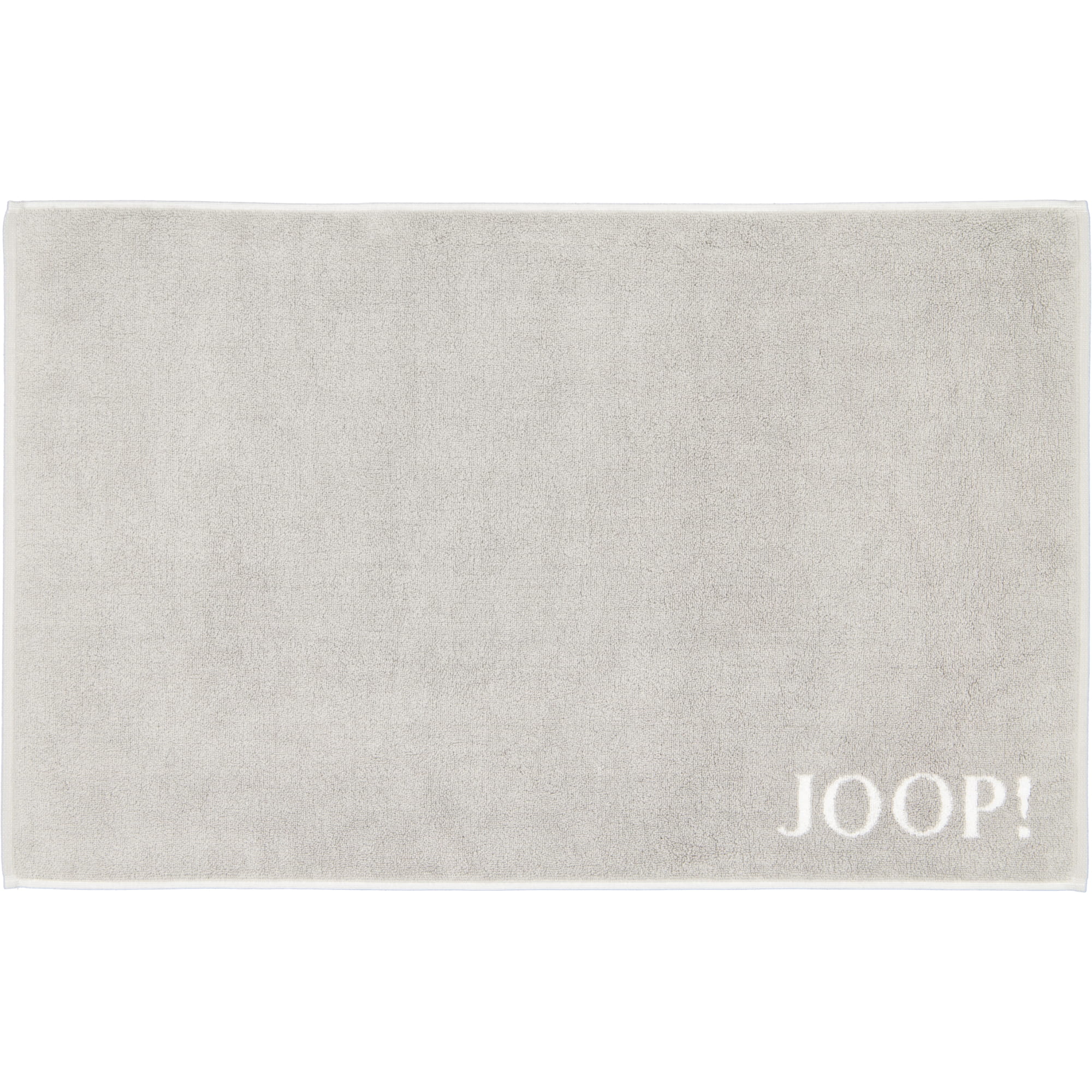 JOOP! Classic - Doubleface Badematte 1600 - 50x80 cm - Farbe: Silber/Weiß - 76