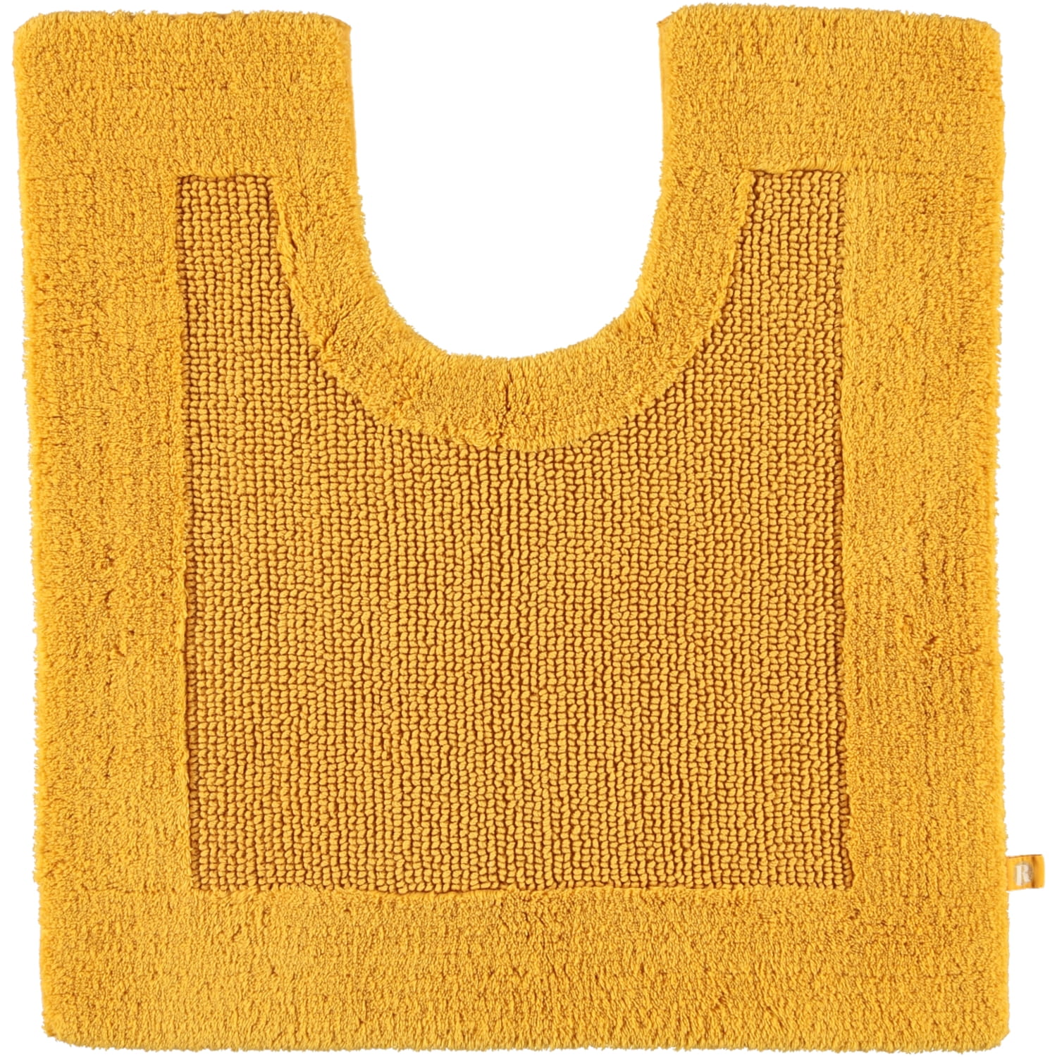 Rhomtuft - Badteppiche Prestige - Farbe: gold - 348 - Toilettenvorlage mit Ausschnitt 60x60 cm