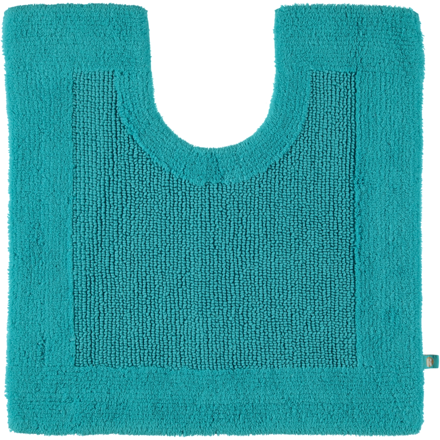 Rhomtuft - Badteppiche Prestige - Farbe: azur - 41 - Toilettenvorlage mit Ausschnitt 60x60 cm