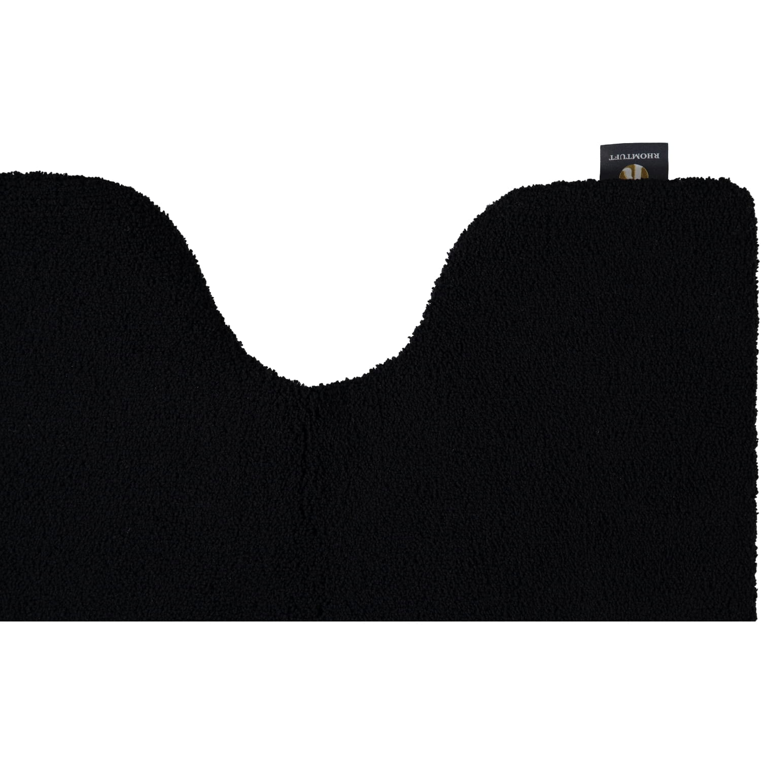 Rhomtuft - Badteppiche Square - Farbe: schwarz - 15 - Toilettenvorlage mit Ausschnitt 55x60 cm
