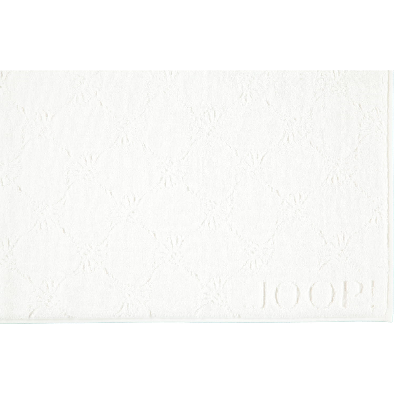 JOOP Uni Cornflower Badematte 1670 - 50x80 cm - Farbe: weiß - 600
