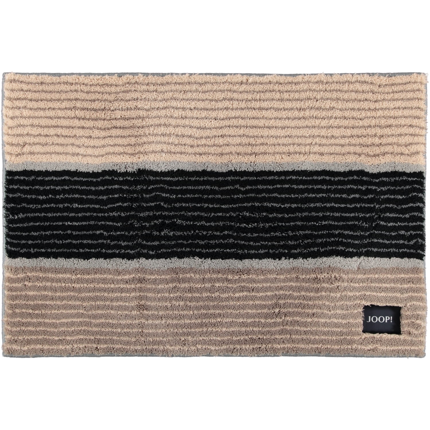 JOOP! Badteppich Lines 286 - Farbe: Natur - 020 - 60x90 cm