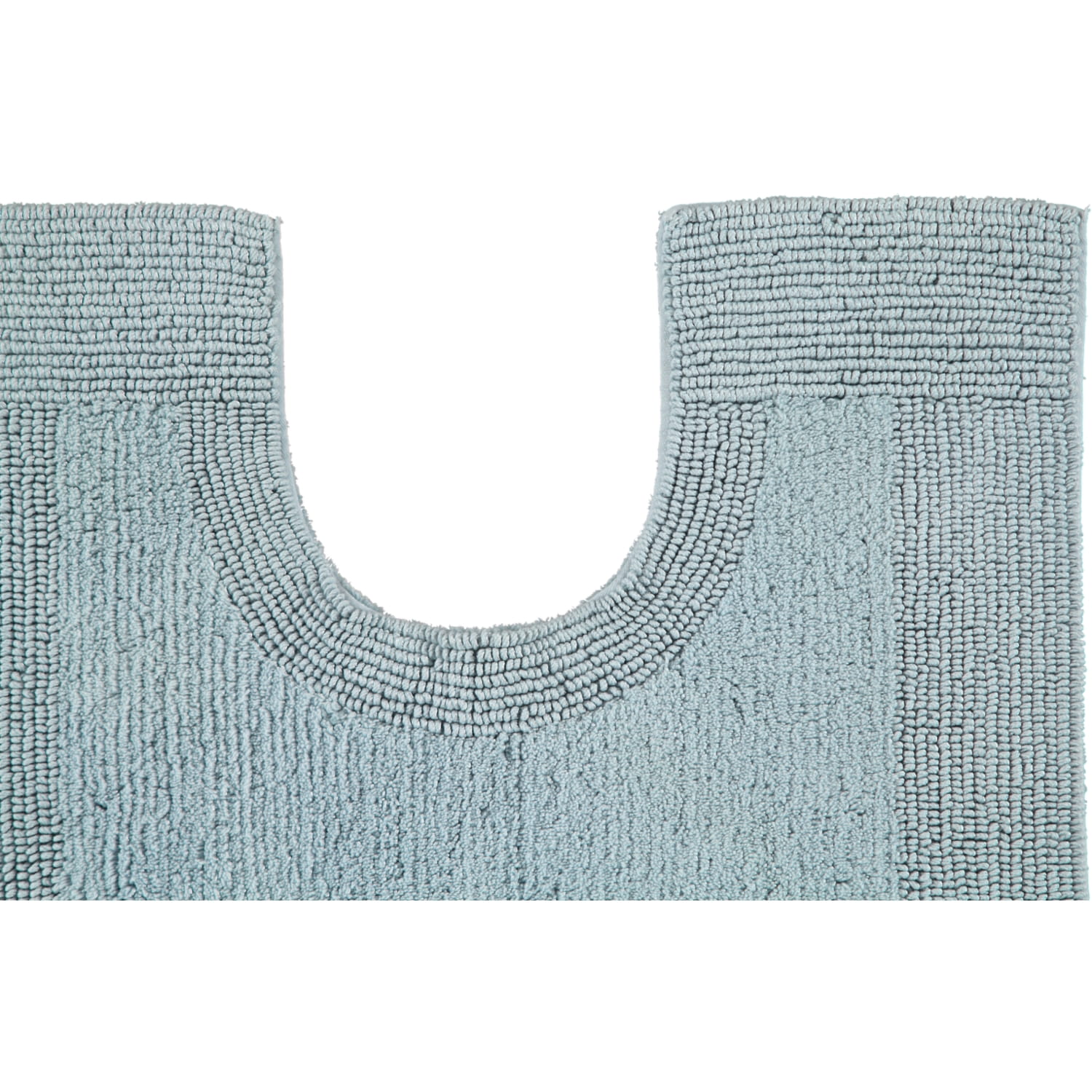 Rhomtuft - Badteppiche Prestige - Farbe: aquamarin - 400 - Toilettenvorlage mit Ausschnitt 60x60 cm