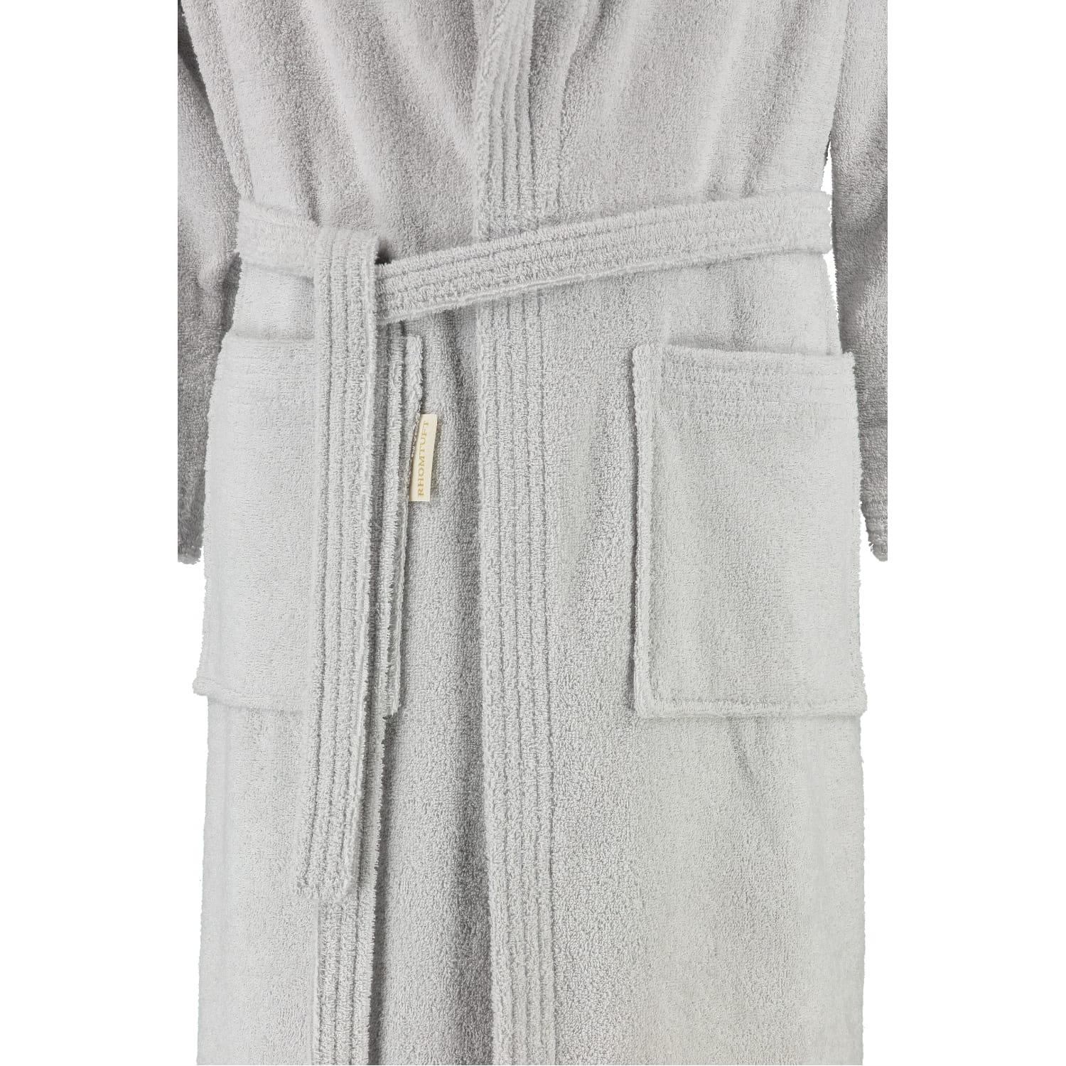 Rhomtuft - Bademantel Sir & Lady - Unisex - Farbe: perlgrau - 11 - M