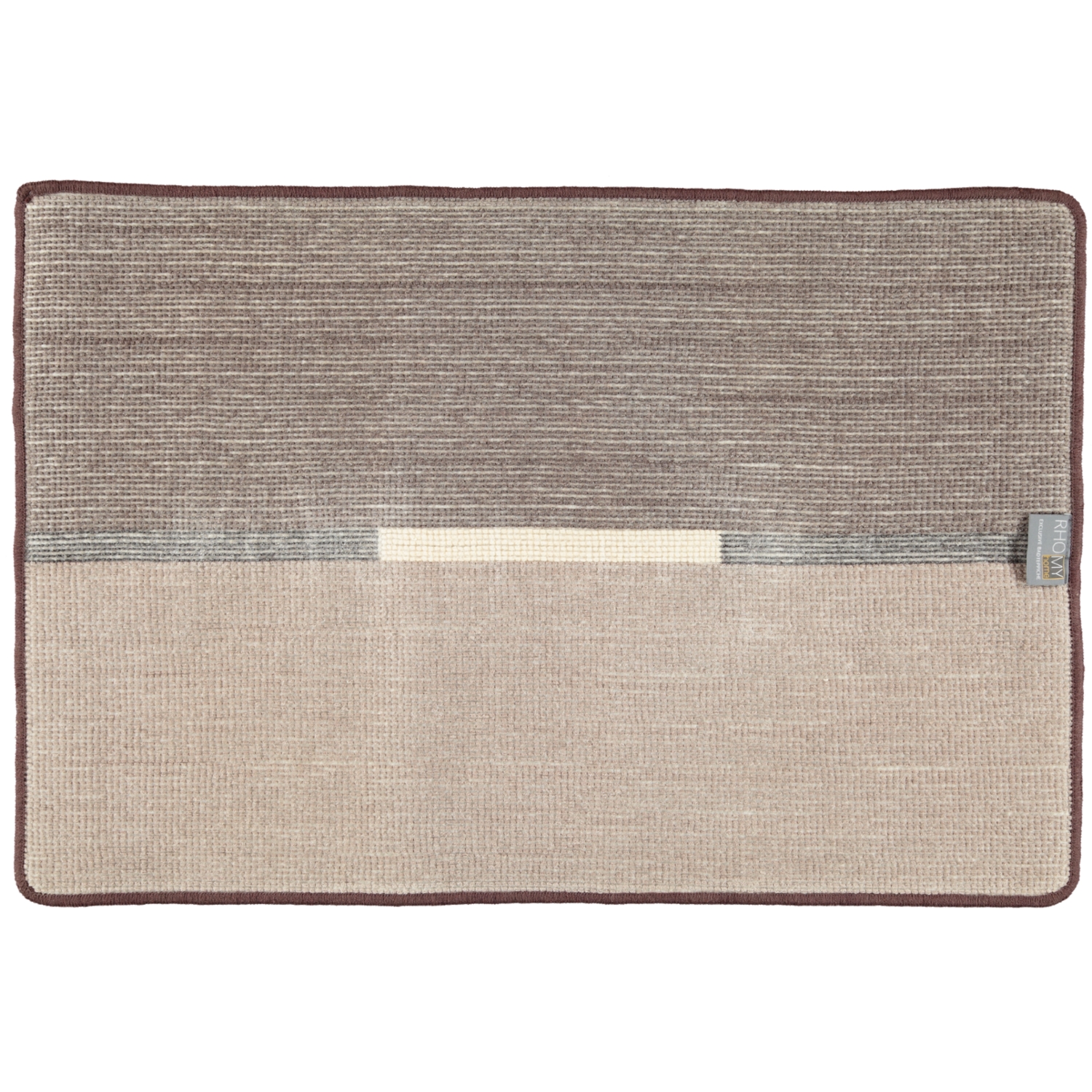 Rhomtuft RHOMY - Badteppich Mira 257 - Farbe: kaffee - 411 - 60x90 cm