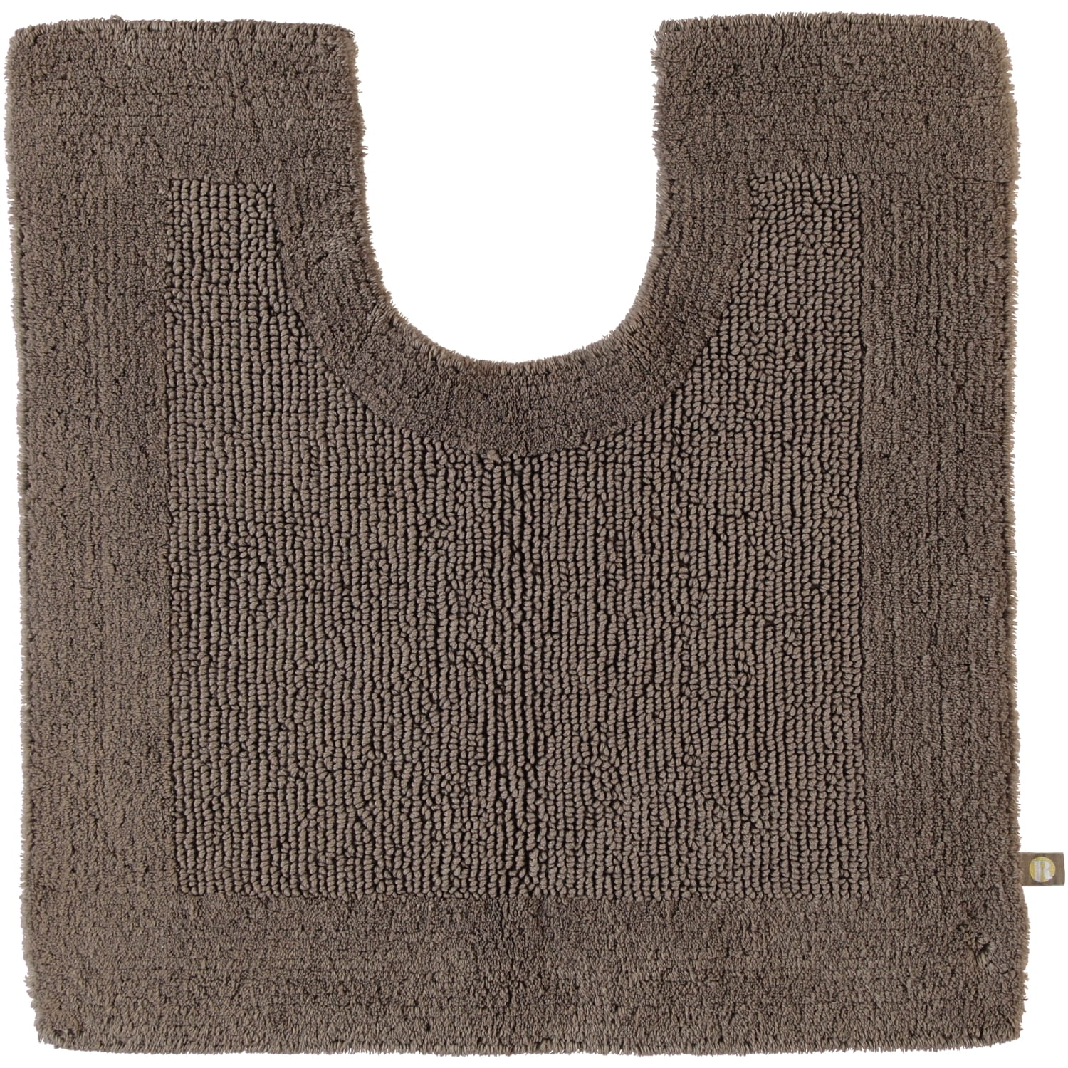 Rhomtuft - Badteppiche Prestige - Farbe: taupe - 58 - Toilettenvorlage mit Ausschnitt 60x60 cm