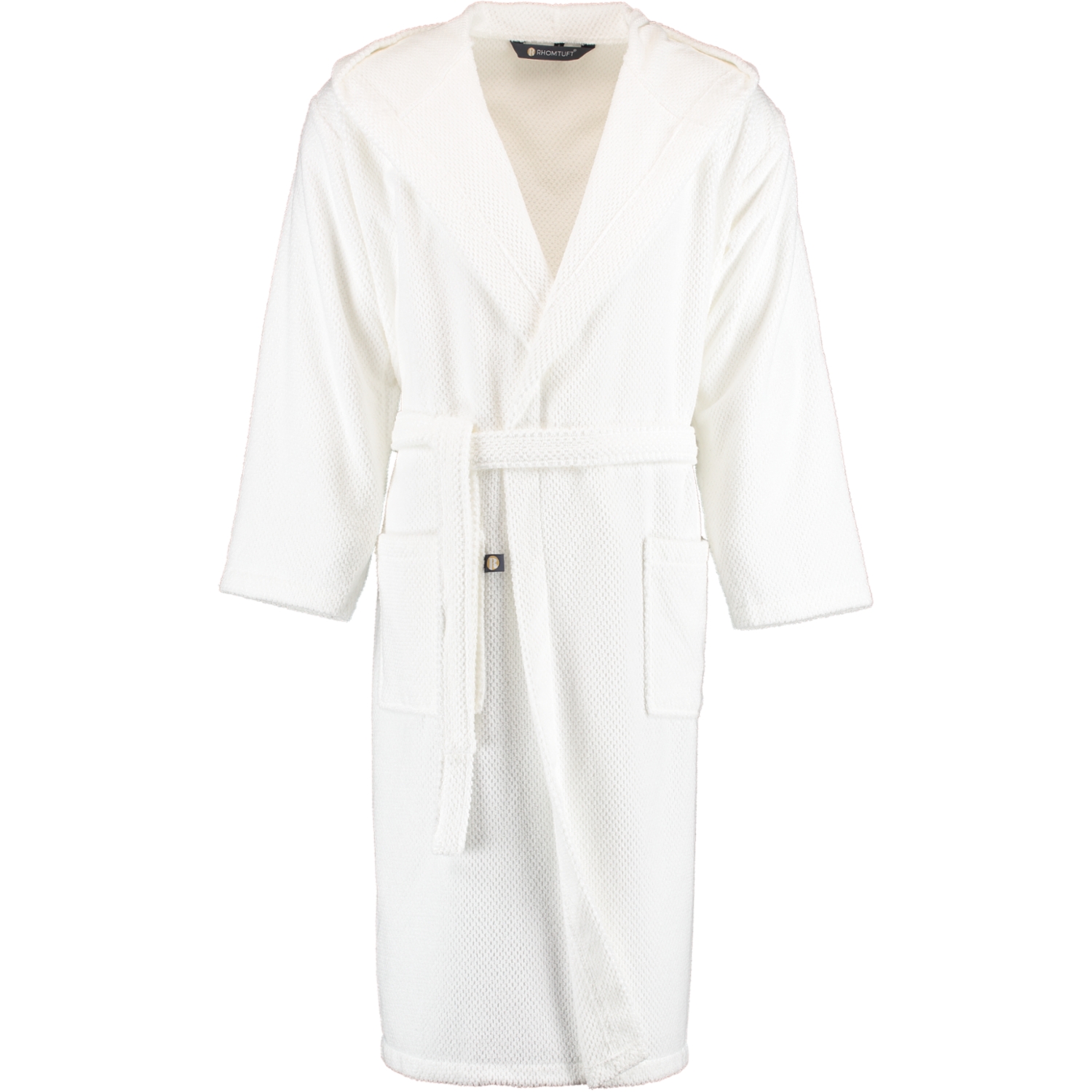 Rhomtuft - Bademantel Baronesse unisex - Farbe: weiß - 01