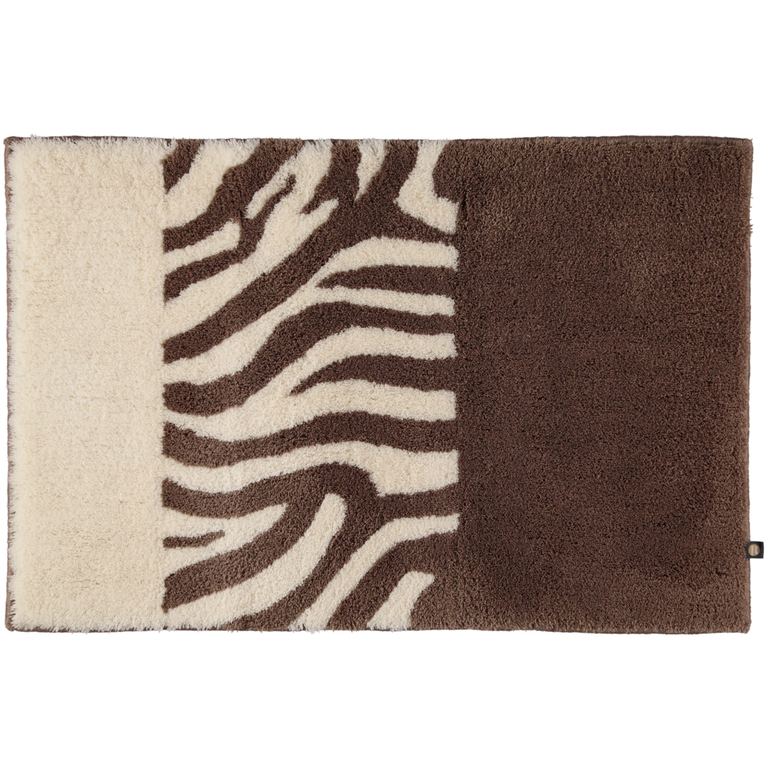 Rhomtuft - Badteppiche Zebra - Farbe: taupe/natur-jasmin - 1400