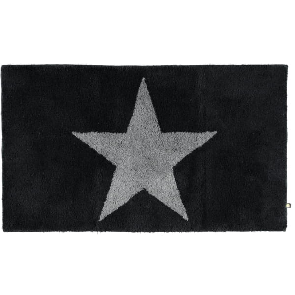 Rhomtuft - Badteppich STAR 216 - Farbe: schwarz/graphit - 1464 70x120 cm