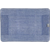 Rhomtuft RHOMY - Badteppich Versailles 255 - Farbe: royalblau/lurex - 408 50x60 cm