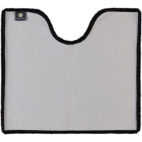 Rhomtuft - Badteppiche Square - Farbe: schwarz - 15 Toilettenvorlage mit Ausschnitt 55x60 cm