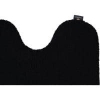 Rhomtuft - Badteppiche Aspect - Farbe: schwarz - 15 Toilettenvorlage mit Ausschnitt 55x60 cm