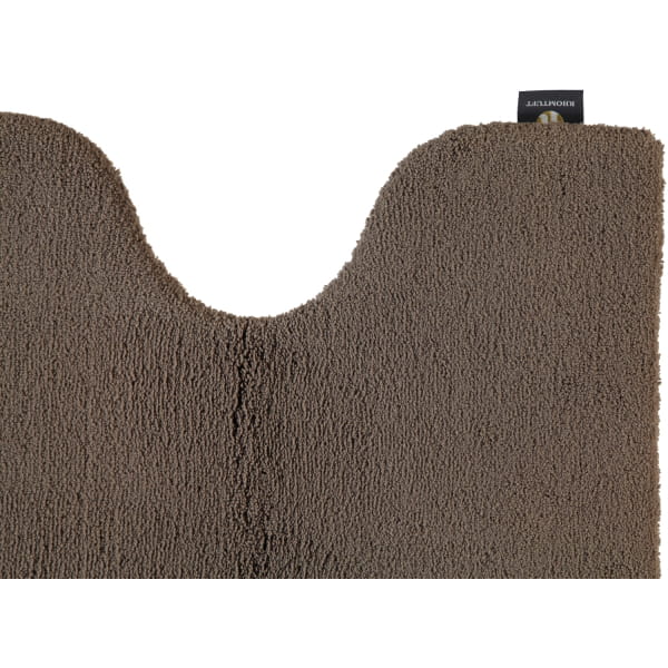 Rhomtuft - Badteppiche Square - Farbe: taupe - 58 Toilettenvorlage mit Ausschnitt 55x60 cm