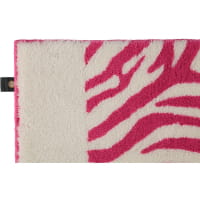 Rhomtuft - Badteppiche Zebra - Farbe: fuchsia/weiss - 1403 70x130 cm