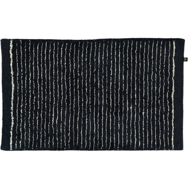 Rhomtuft - Badteppich Lin - Farbe: schwarz-natur - 1160 70x130 cm
