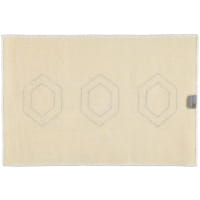 Rhomtuft RHOMY - Badteppich Elegance 259 - Farbe: weiß/silberlurex - 151 50x60 cm