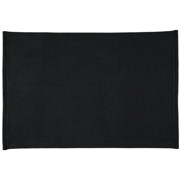 Rhomtuft - Badteppiche Plain - Farbe: schwarz - 15 70x120 cm