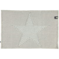 Rhomtuft - Badteppich STAR 216 - Farbe: stone/weiß - 1335
