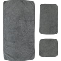 Rhomtuft - Handtücher Loft - Farbe: kiesel - 85 Seiflappen 30x30 cm