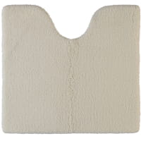 Rhomtuft - Badteppiche Square - Farbe: natur-jasmin - 20 Toilettenvorlage mit Ausschnitt 55x60 cm